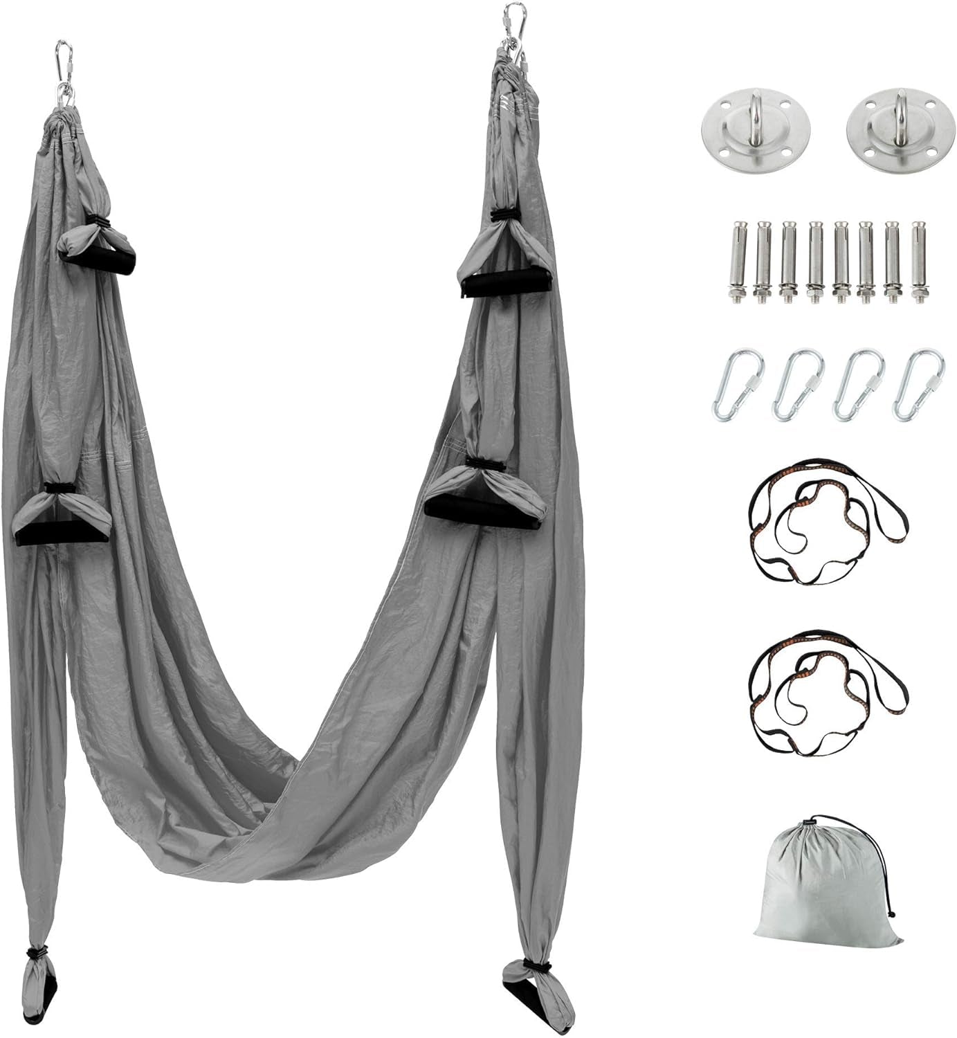 " Aerial Yoga Swing Hammock: Enhance Your Gym and Home Fitness Routine with this Flying Yoga Trapeze Sling and Inversion Tool"