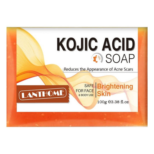 Kojic Acid Soap Skin Brightening, Turmeric Kojic Acid Soap for Dark Spots Acne, Turmeric Soap for Face and Body, Hand Soap Bar Acne Face Wash, Smooth Skin- 100G/3.38Oz