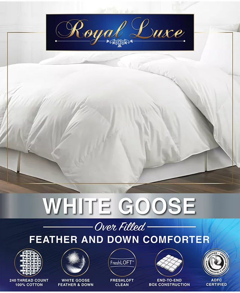 White Goose Feather & down 240 Thread Count Comforter.