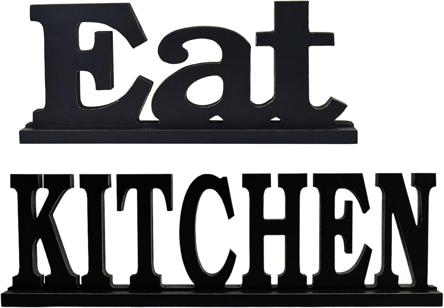 Wood Kitchen Eat Decorative Freestanding Wood Sign for Home Decor (Kitchen & Eat)