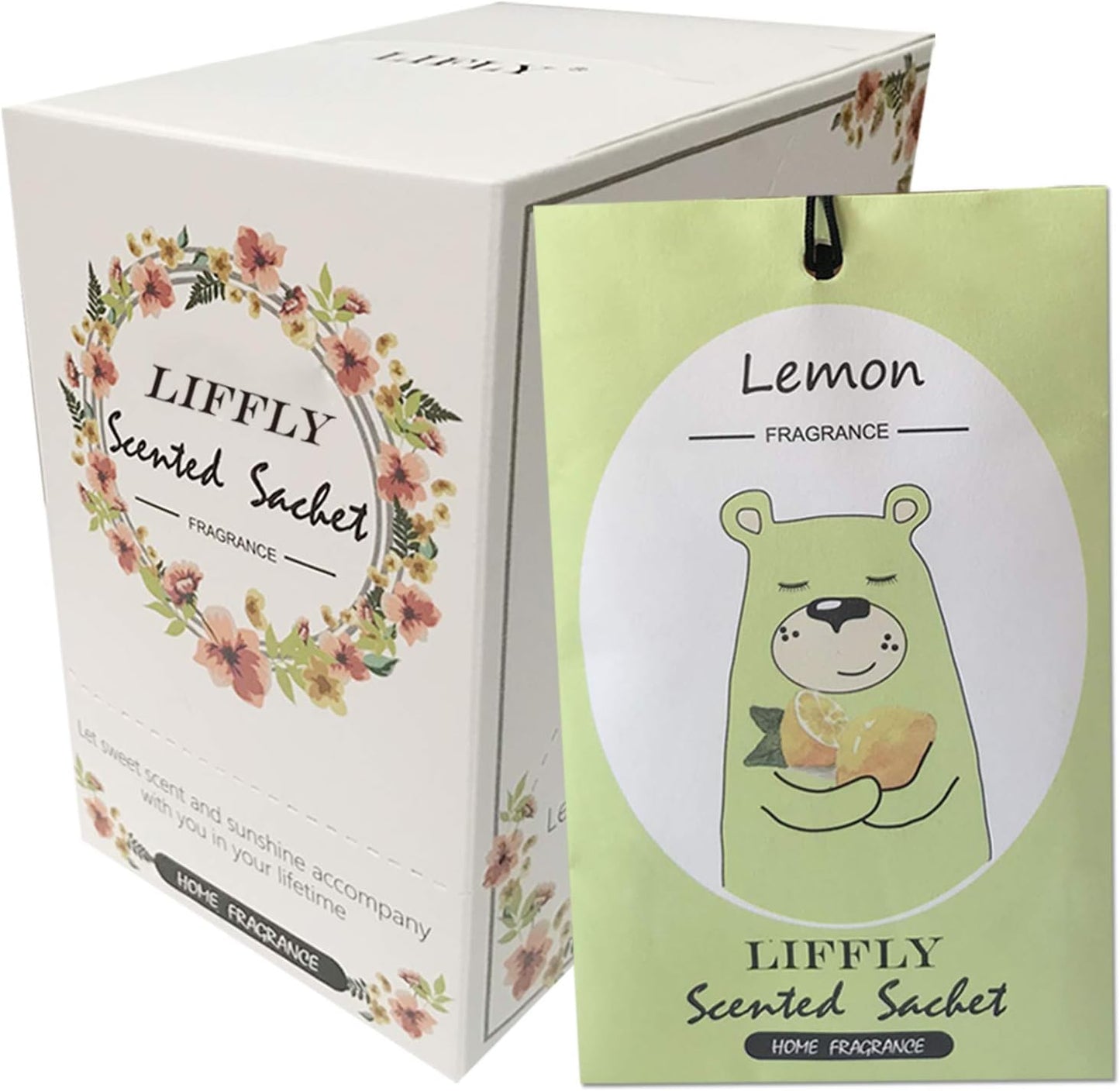 14 Packs Lemon Scented Sachets Bags for Drawer and Closet