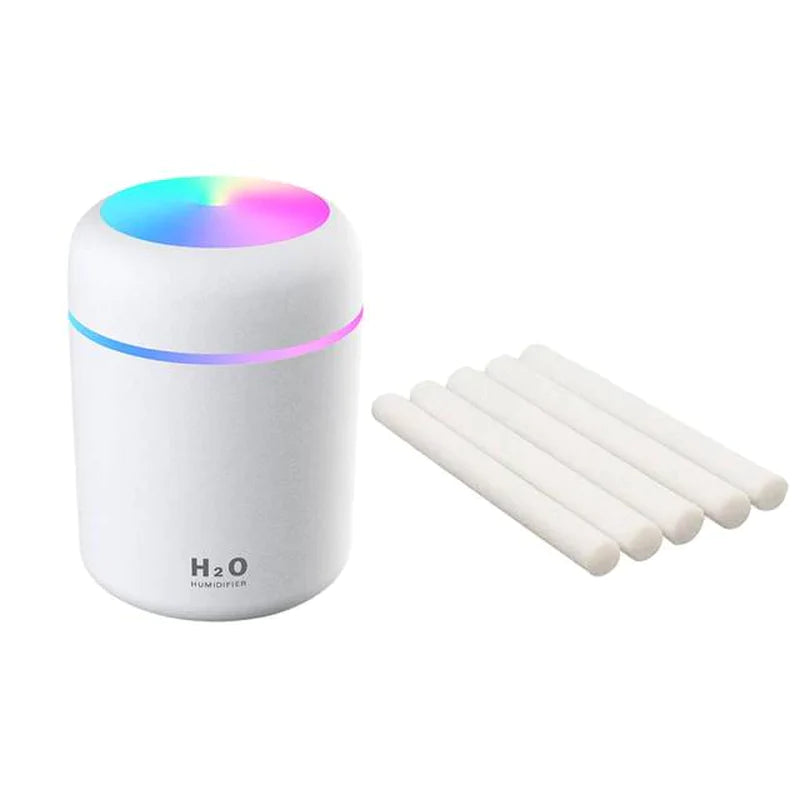Professional title: "300ml Ultrasonic Aroma Essential Oil Diffuser with Auto Shut-Off and USB Mist Sprayer for Home and Car Air Humidification"
