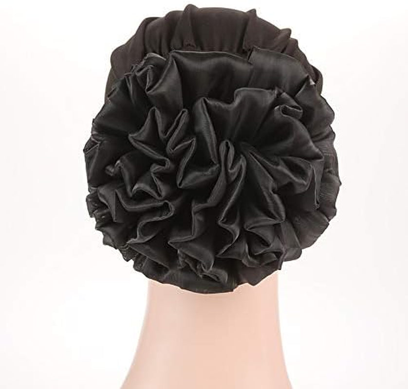 Women Flower Elastic Turban Beanie Head Scarf Wrap Chemo Cap Hat for Cancer Patient