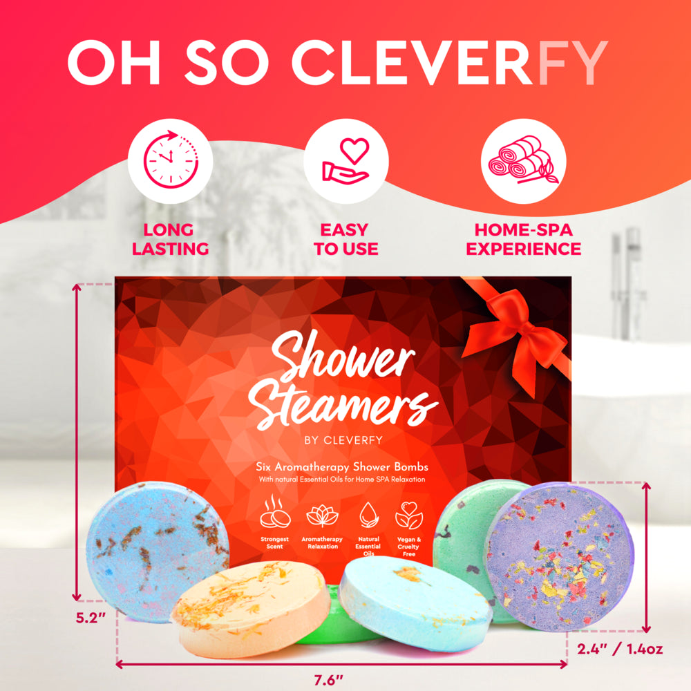 Shower Steamers Aromatherapy.  Set of 6 Shower Bombs