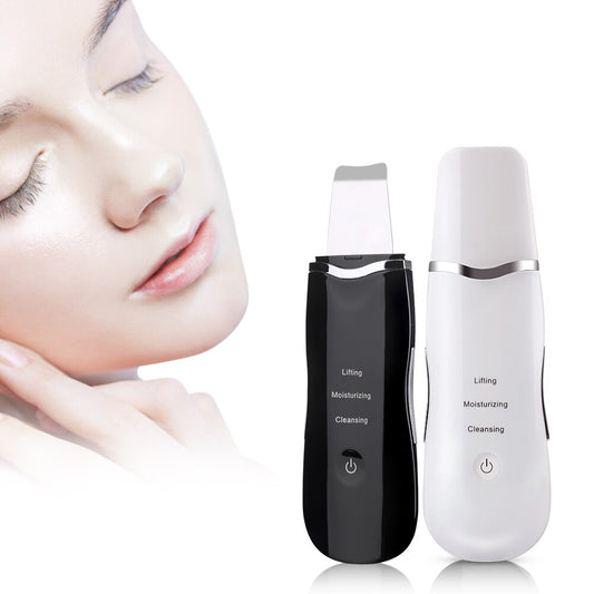 Rechargeable Ultrasonic Face Cleaning Skin Scrubber Cleanser Vibration Blackhead Removal Facial Pore Peeling Ultrasound Machine