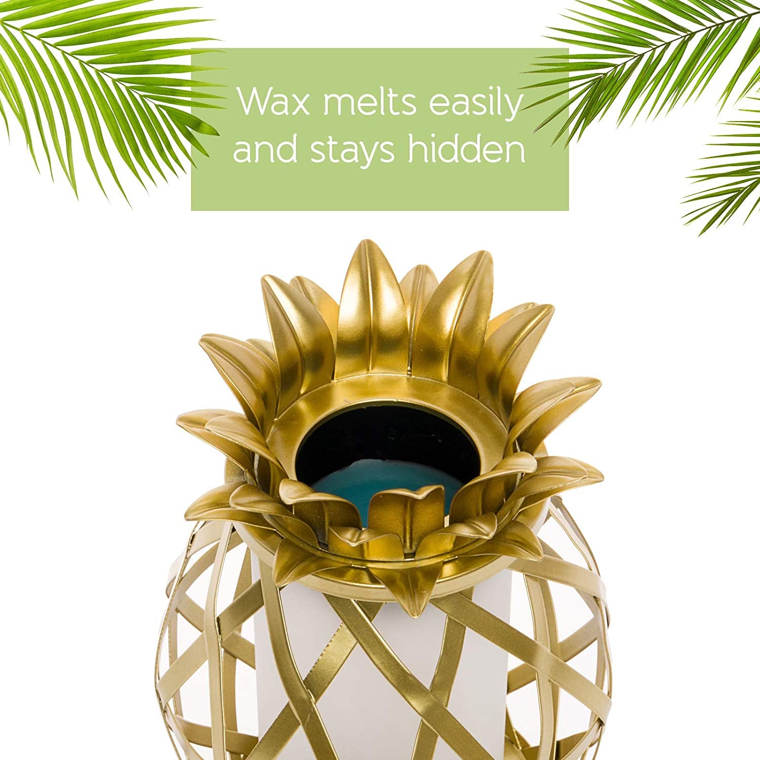 Professional Title: " Electric Golden Pineapple Wax Warmer for Scented Wax - Plug-in Melt Warmer - Ideal Stocking Stuffer for Holiday Season"