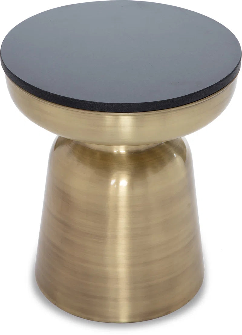 Barraza Adler Brass Metal Side Table