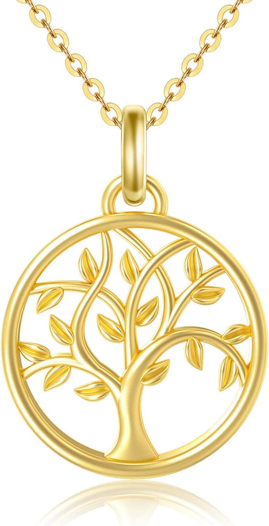 Tree of Life 14K Gold Necklace 