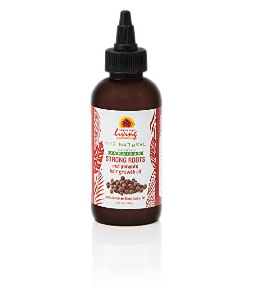 Living Jamaican Strong Roots Red Pimento Hair Growth Oil 4Oz - New Look