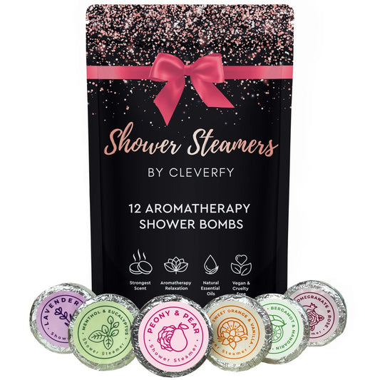 Shower Steamers Aromatherapy. Valentines Gifts for Women and Men. Rose Gold Self Care Set of 12 Shower Bombs