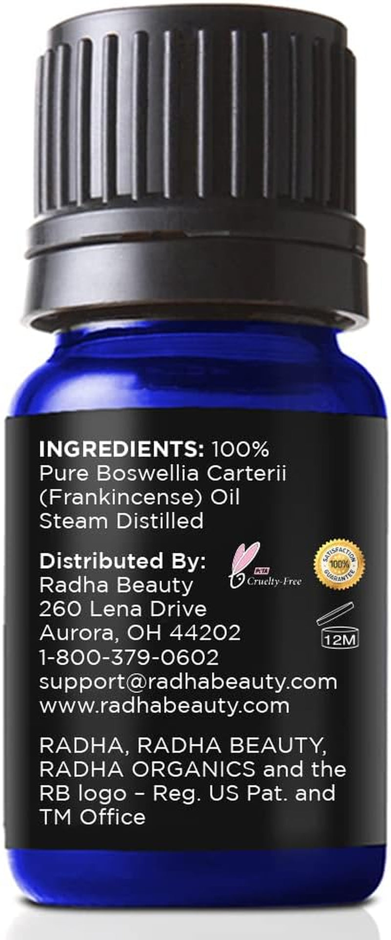 Frankincense Essential Oil 10Ml - 100% Pure & Therapeutic Grade, Steam Distilled for Aromatherapy, Relaxation, Supports Healthy Immune System & Nervous Function
